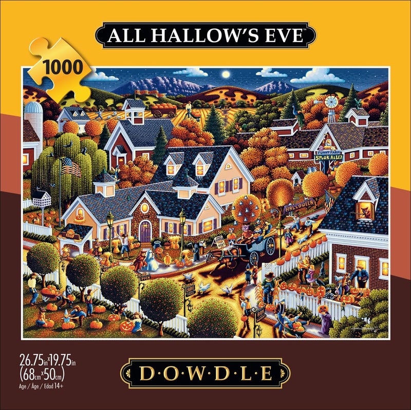 Buffalo Games - Dowdle - All Hallow's Eve - 1000 Piece Jigsaw Puzzle for Adults -Challenging Puzzle Perfect for Game Nights - Finished Size is 26.75 x 19.75 - Image 2
